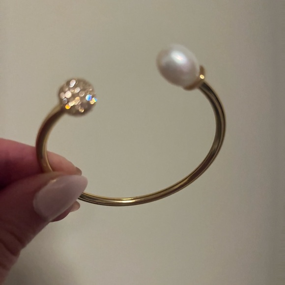Kate Spade Rose Gold Pearl Cuff Bracelet - Picture 2 of 3